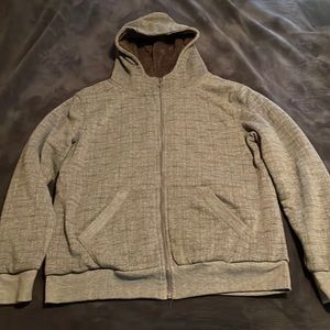 Mens Sherpa lined hoodie Large